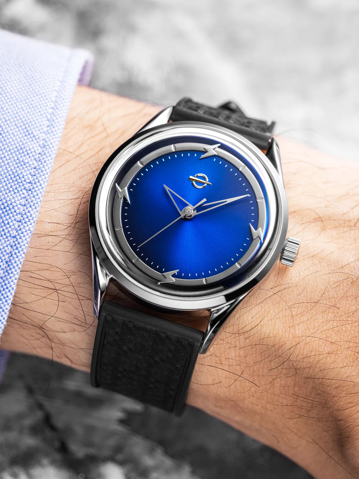 ELECTRA Manhattan Blue on the wrist