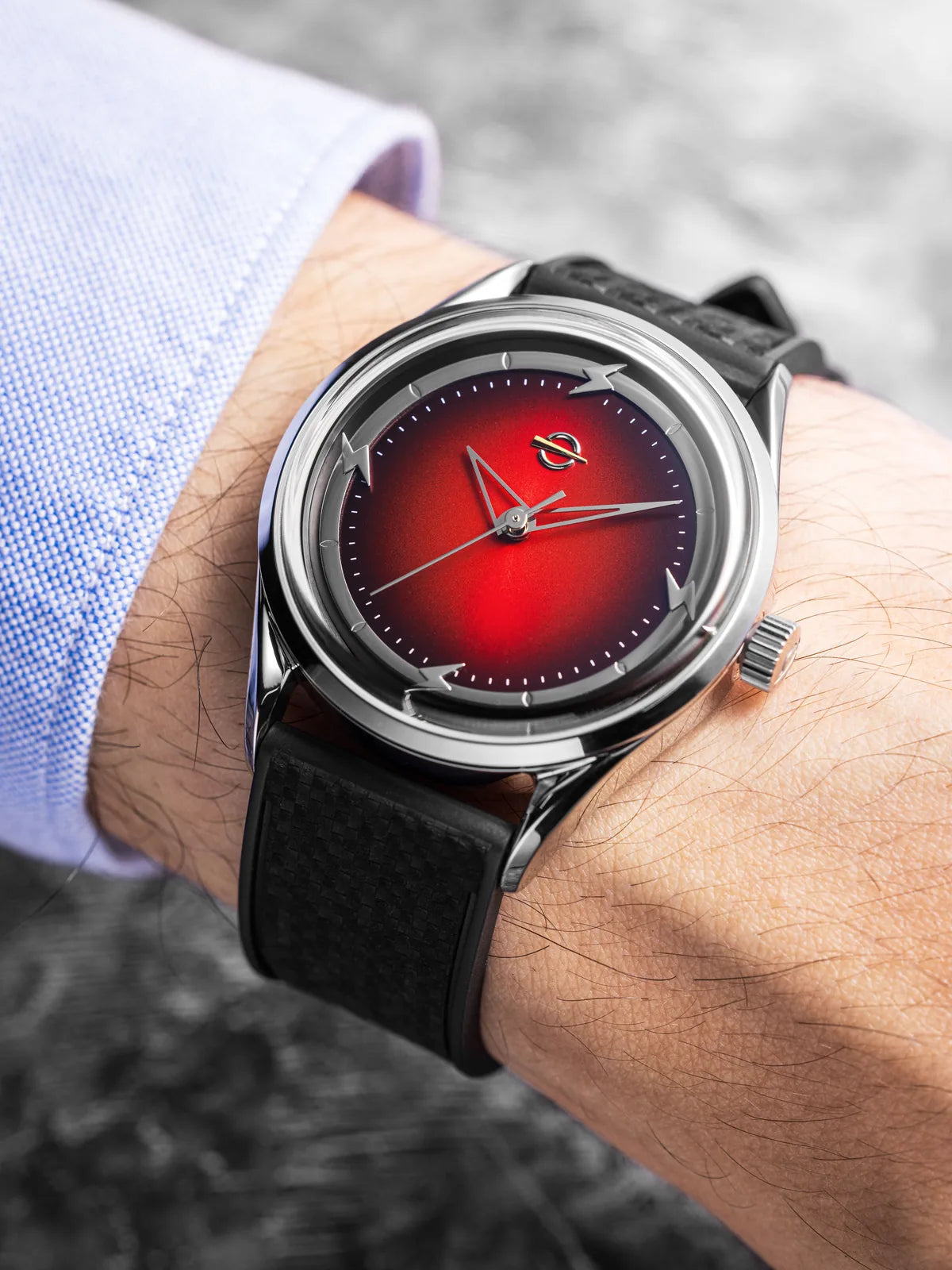 ELECTRA Manhattan Red on the wrist